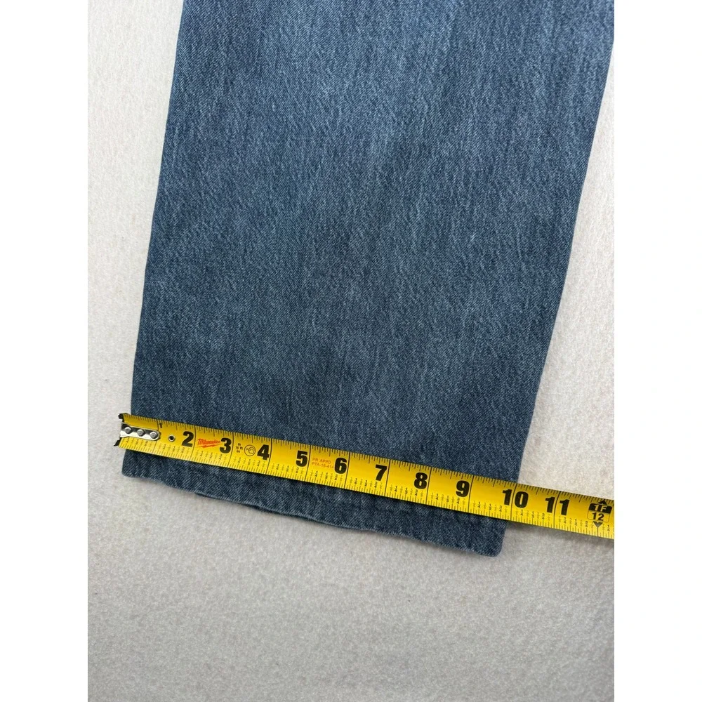 Madewell The Harlow Wide-Leg Jean Womens 27 (27x28) Blue Pleated High Rise Denim